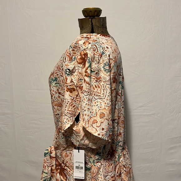 NWT DEX FLORAL WRAP DRESS 2X - Picture 8 of 16